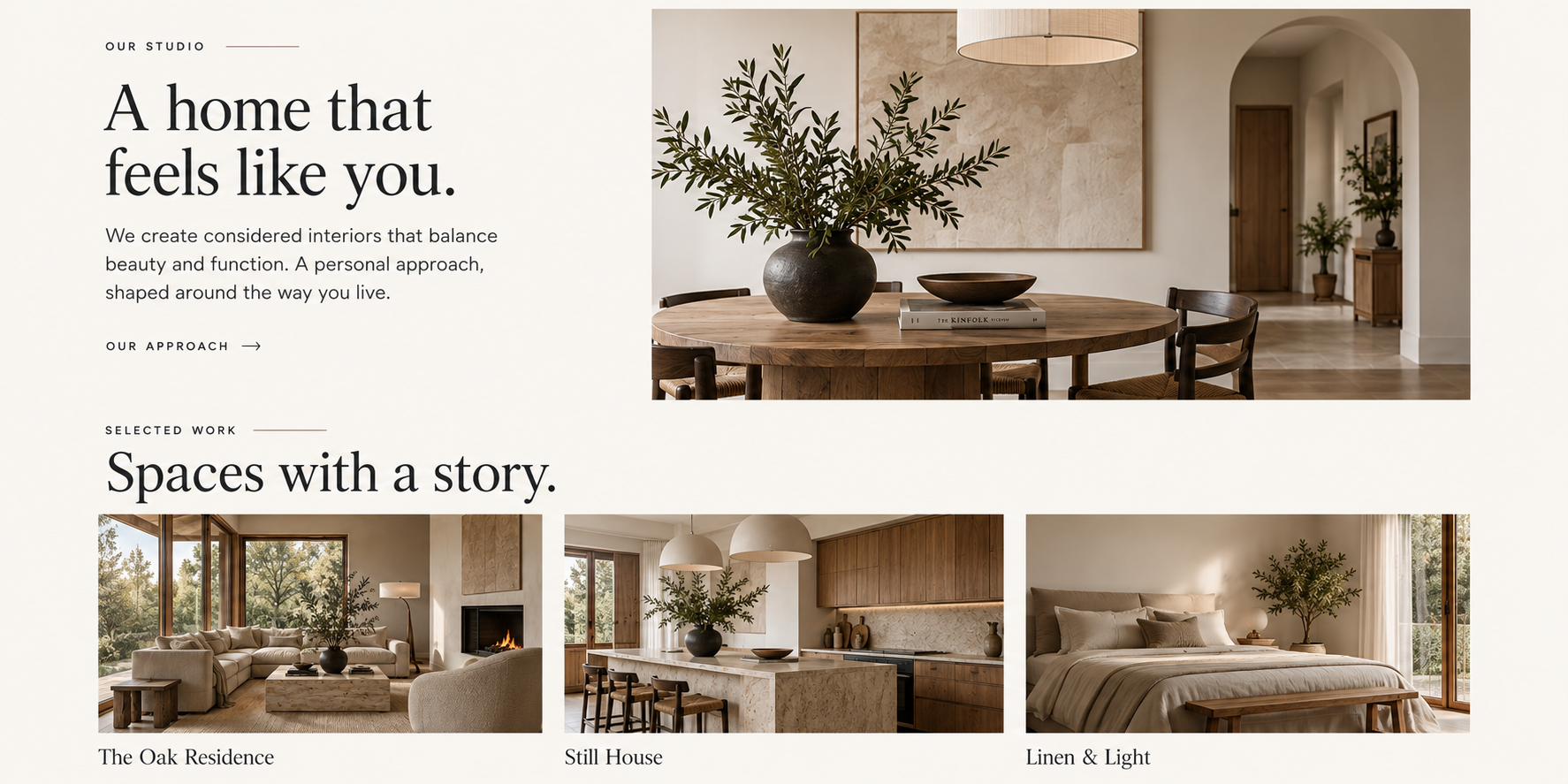 Studio introduction and selected interior projects